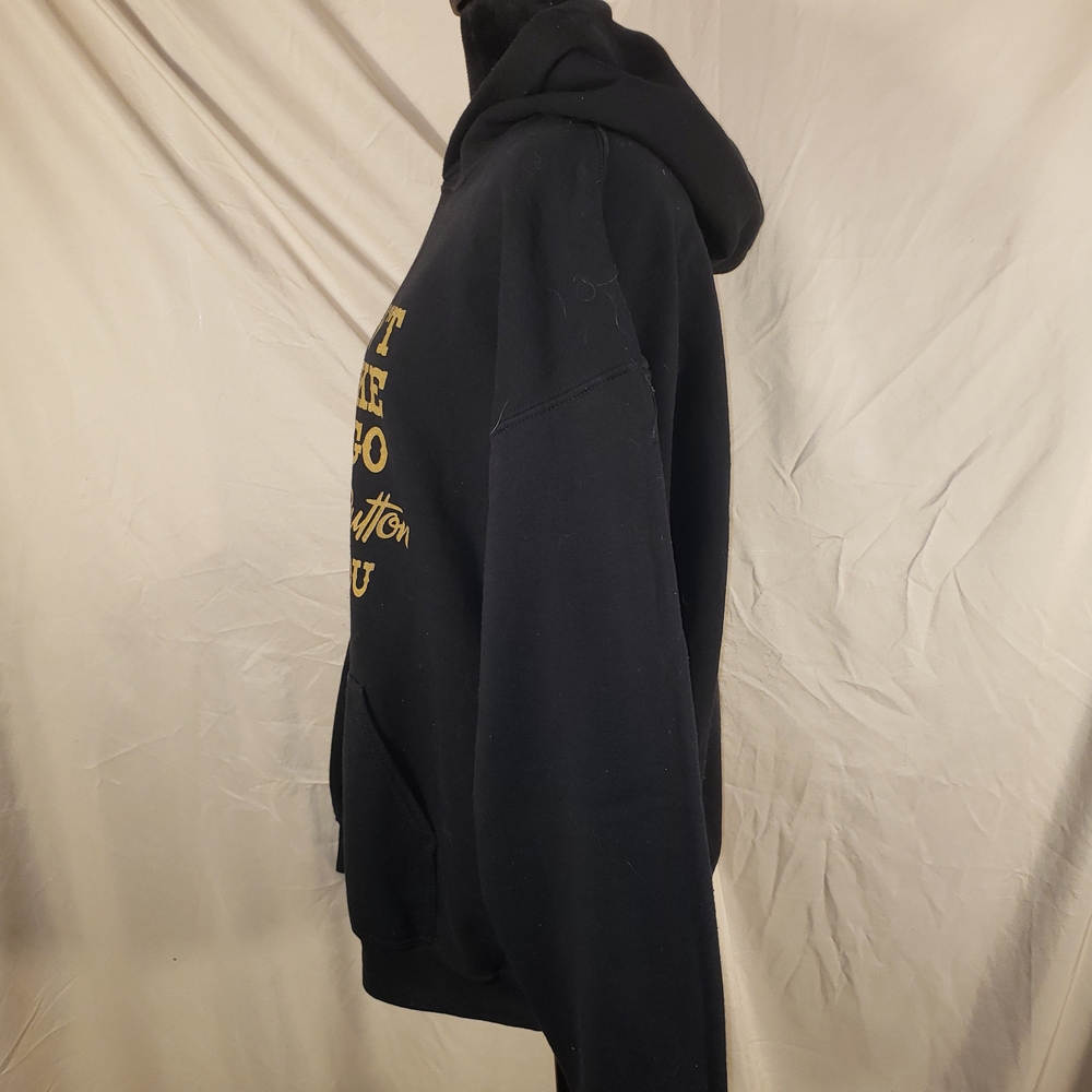 Gildan Black Hoodie w/Yellow Graphic - "Don't Make Me Go Beth Dutton On You" - L - Picture 4 of 5